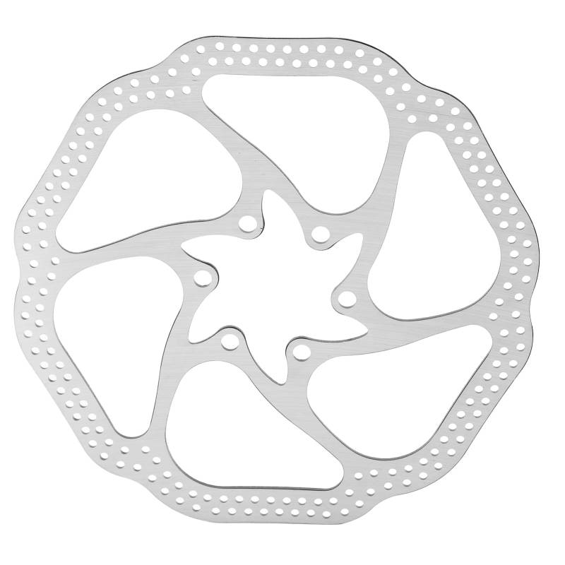 EVTSCAN 160-mm-Scheibenbremsrotor, leichte Stahlkonstruktion, hervorragende Wärmeableitung, 6-Loch-Design für Berg-, Straßen- und BMX-Rennen von EVTSCAN