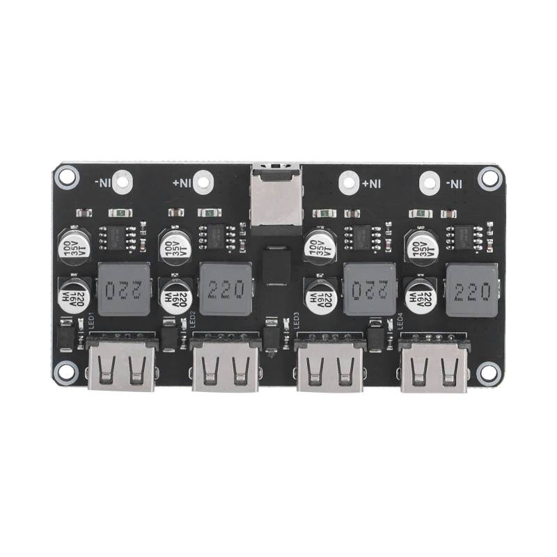 EVTSCAN DC -Konvertermodul 4 -Way für QC2.0 QC3.0 Fast R USB Mobiltelefon Ladeplatine von EVTSCAN