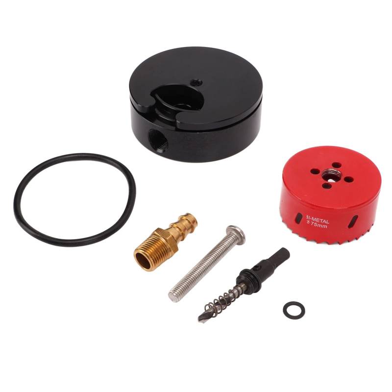 Kraftstofftankbehälter-Sump-Kit, Kraftstofftank-Sumpf-Kit Aluminiumlegierung Diesel Fuel Systems Bowl Kit Ersatz für Cummins Powerstroke Duramax von EVTSCAN