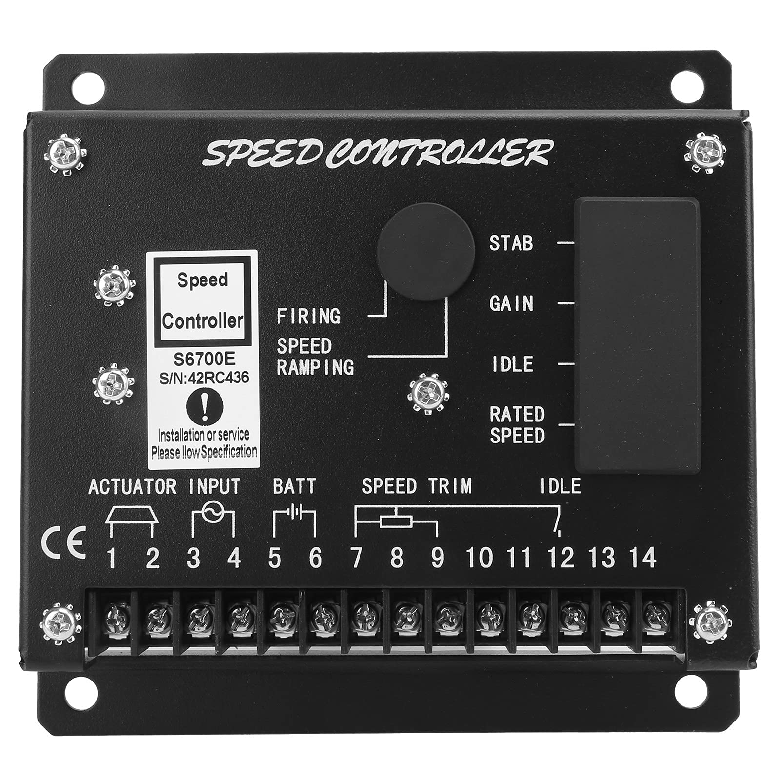 Motordrehzahlregler Elektronische Generatoreinheit Mehrfachfunktion S6700E 12-32V für Cummins Motor von EVTSCAN