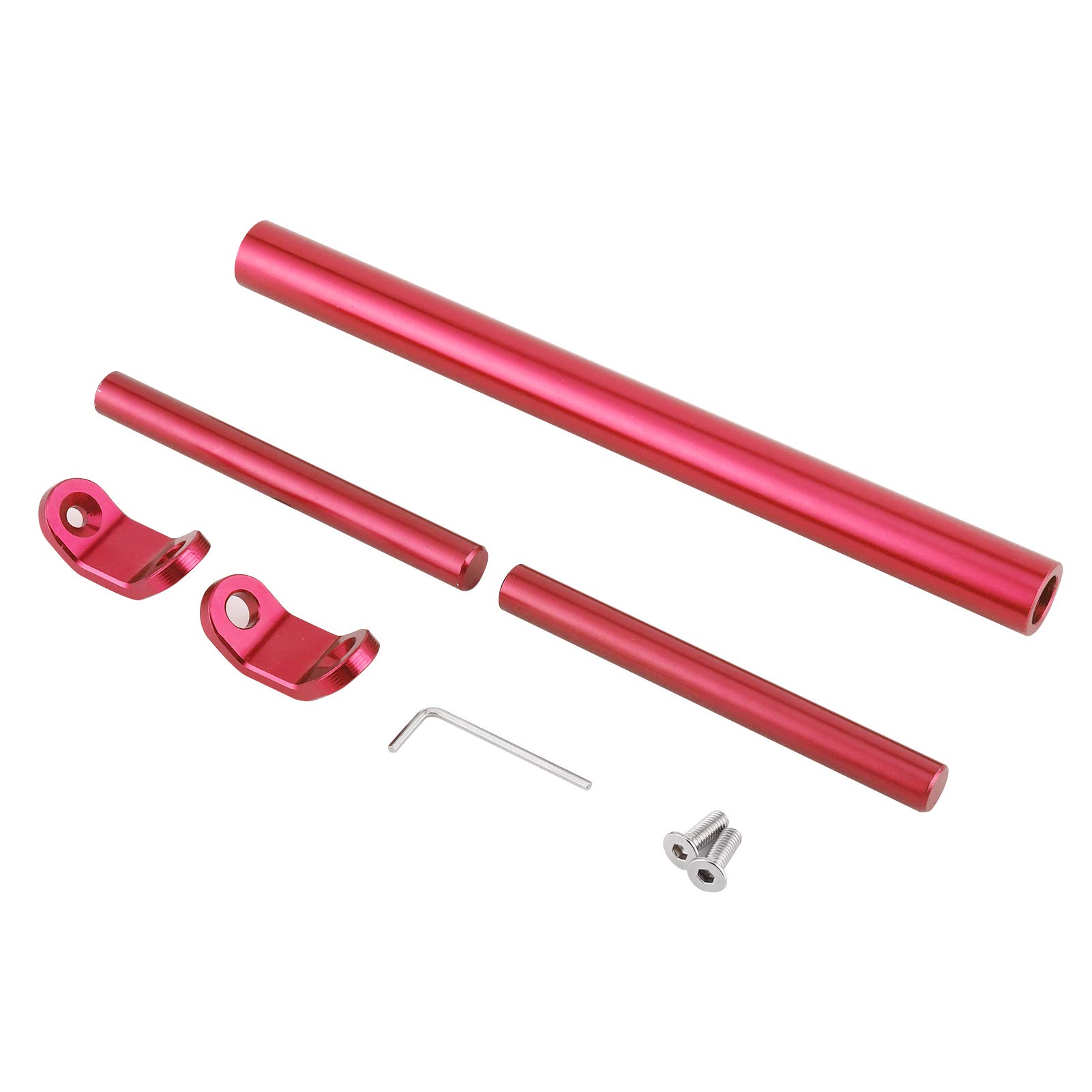 Universal Motorrad Balance Bar Querstange Lenker Aluminiumlegierung CNC Erweiterte Verstärkung für Motorrad(rot) von EVTSCAN