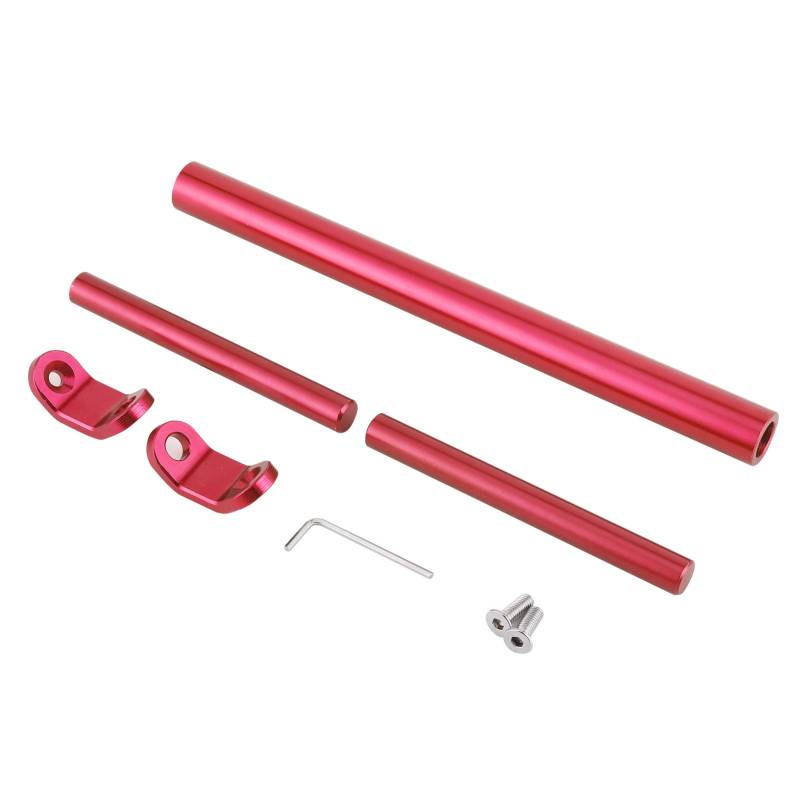 Universal Motorrad Balance Bar Querstange Lenker Aluminiumlegierung CNC Erweiterte Verstärkung für Motorrad(rot) von EVTSCAN