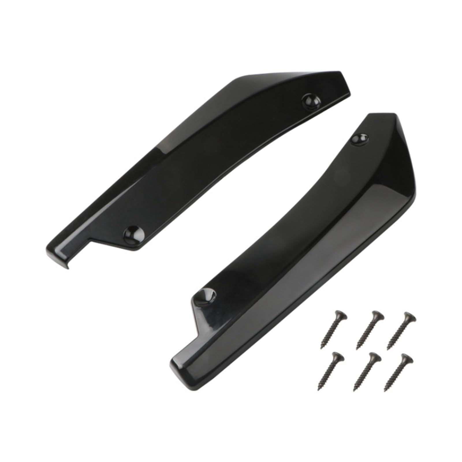 Qiong store Auto Vorne Hinten Stoßstange Streifen Lip Spoiler Diffusor Splitter Kratzschutz Carbon Fiber Winglets Seite Rock Verlängerung (Color : A black) von EVURU