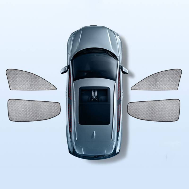 Auto Scheibenabdeckung für Mercedes Benz C Class W205,Windschutzscheibe Sonnenblende,Sonnenschirm Magnetische Selbsthaftend,A/4pcs von EWBNS