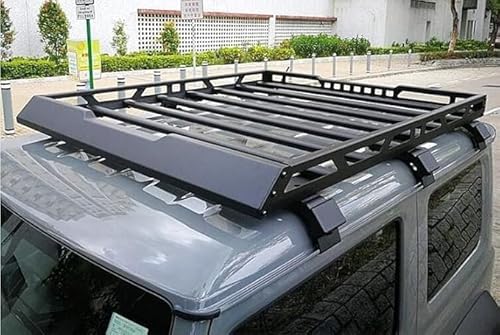 Auto-Dachträger, Flacher Reiserahmen, Fracht-Dachträger aus Aluminiumlegierung, Außenzubehör, Für Suzuki Jimny JB74 2019-2025 von EWEWRPO