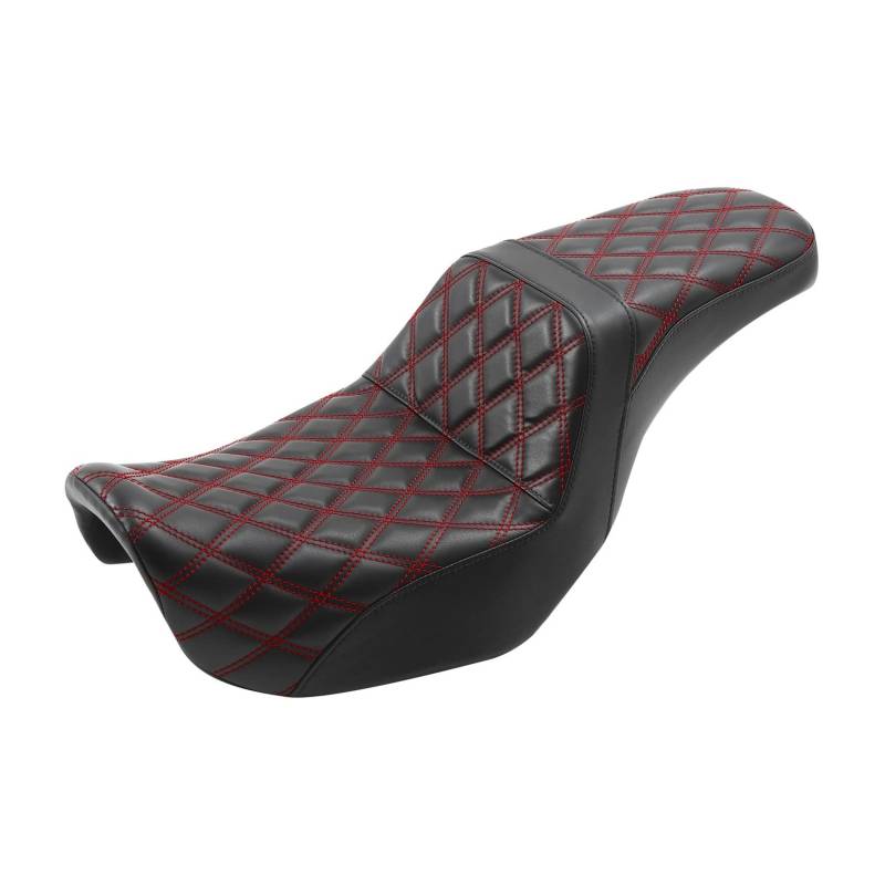 Motorcycle Seat Compatible With Harley Dyna 2006-2017 FXD FXDWG FLD(Red) von EWOPILNEX