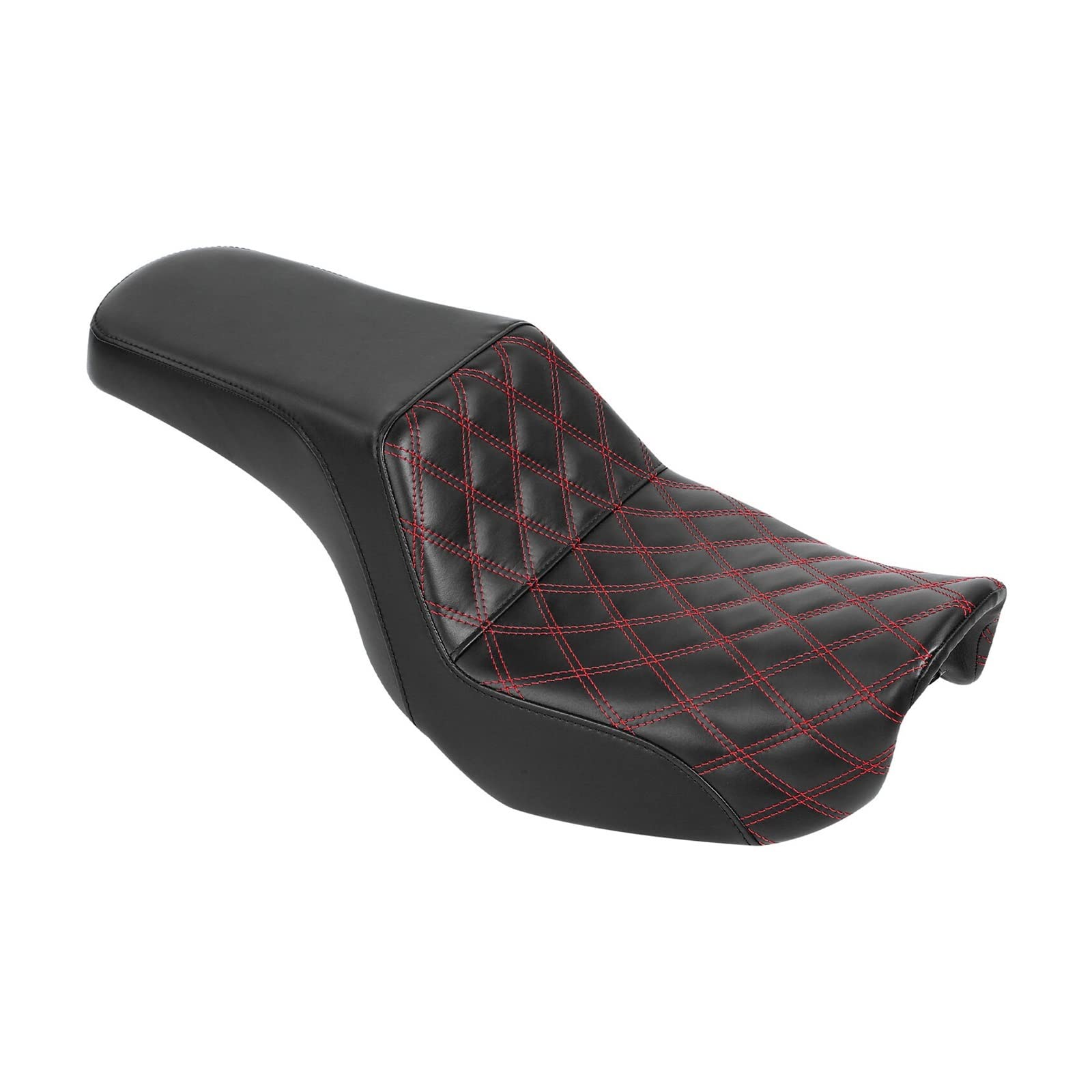 Motorcycle Seat Compatible With Harley Dyna 2006-2017 FXD FXDWG FLD(Red) von EWOPILNEX