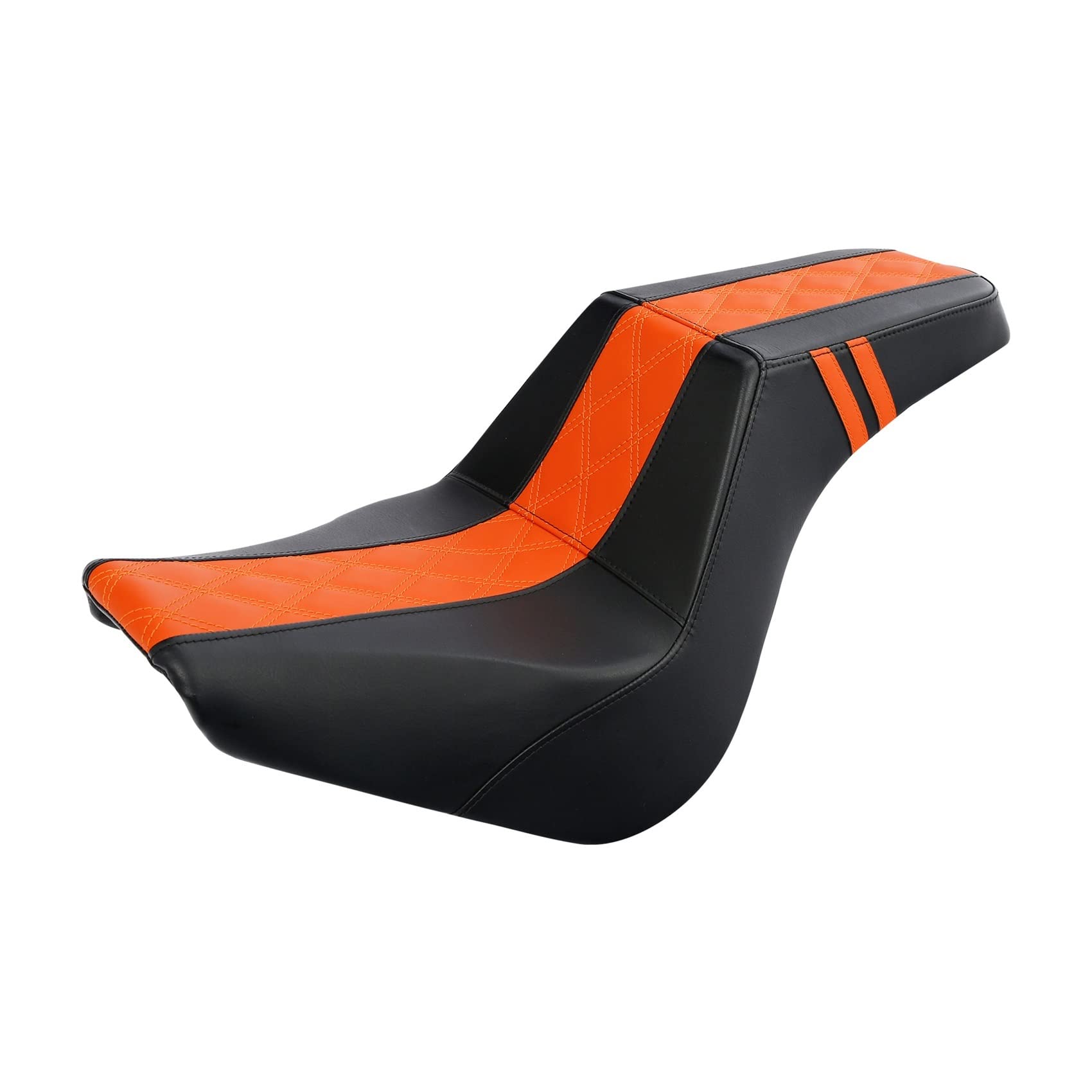 Motorcycle Seat Compatible With Harley Softail Standard FXST 114 FXBB FXBBS 2018-2022 Driver & Passenger(Orange) von EWOPILNEX