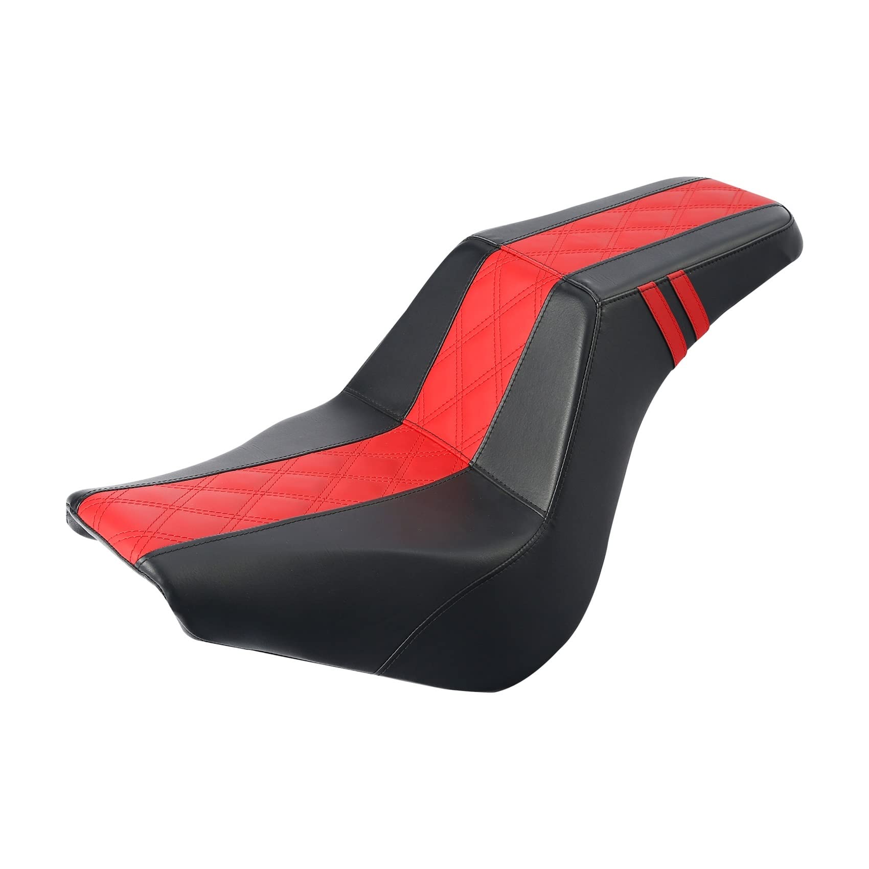 Motorcycle Seat Compatible With Harley Softail Standard FXST 114 FXBB FXBBS 2018-2022 Driver & Passenger(Red) von EWOPILNEX