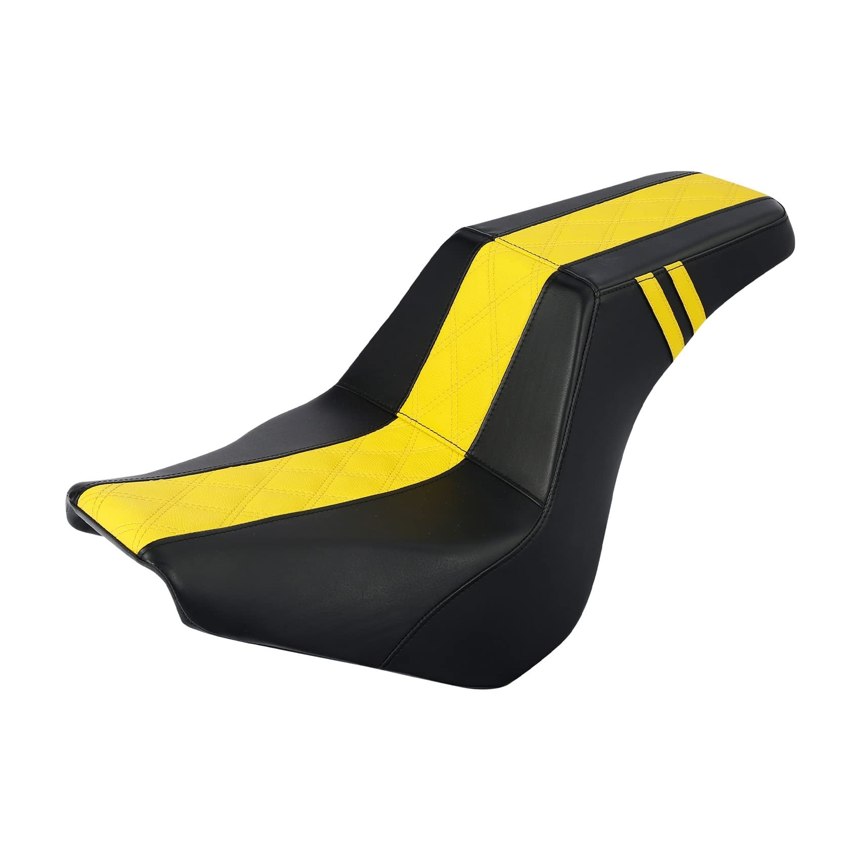 Motorcycle Seat Compatible With Harley Softail Standard FXST 114 FXBB FXBBS 2018-2022 Driver & Passenger(Yellow) von EWOPILNEX