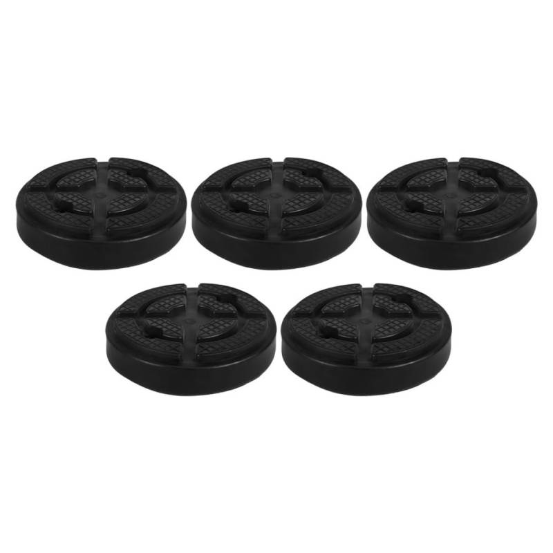 EXAOMBLE 5 Stücke Universal Boden Jack Pad Jack Stehen Pads Adapter Gummi Anti-Slip Schiene Unterstützung Block Heavy Duty Hebebühne Werkzeug Zubehör von EXAOMBLE