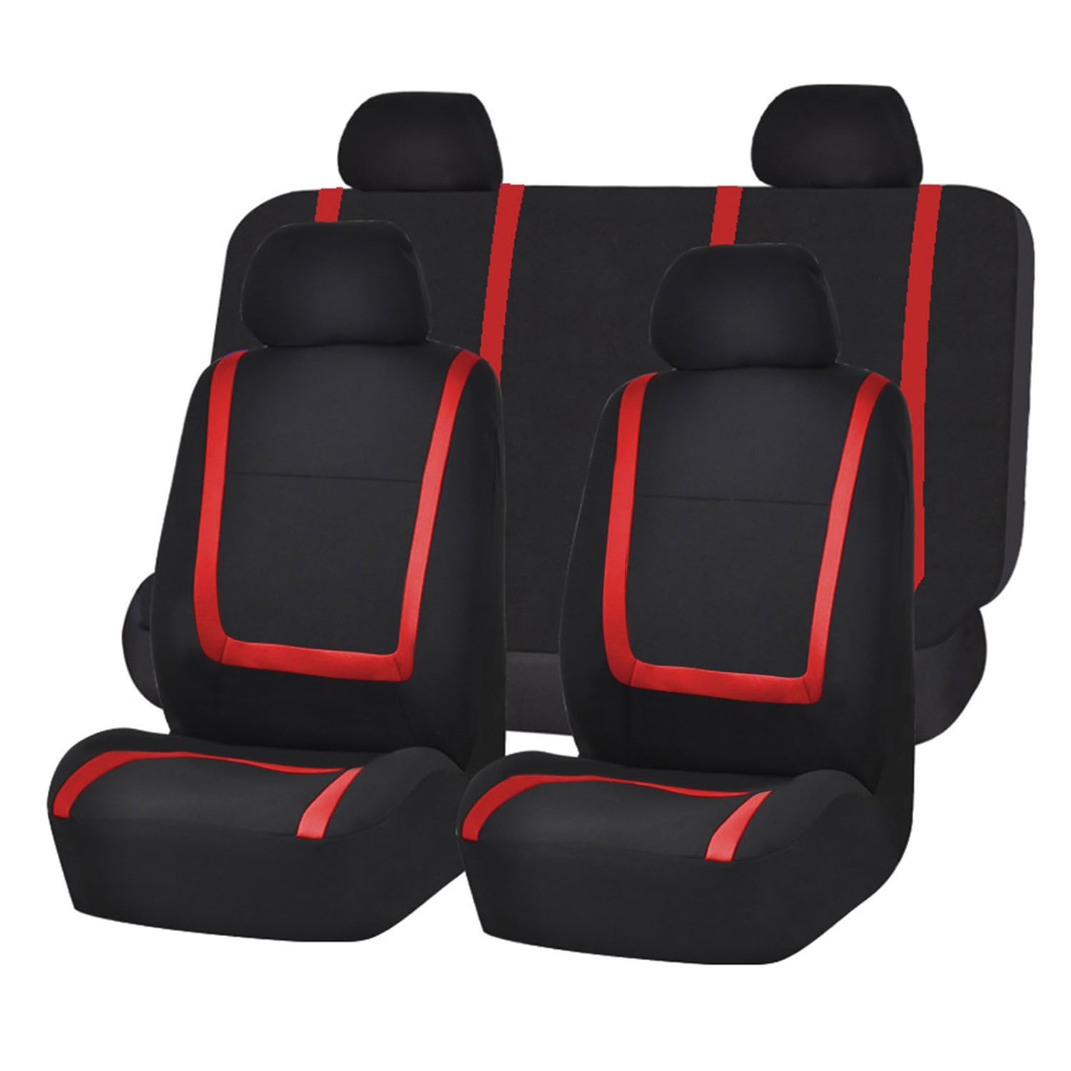 EXBERT Auto-Sitzbezug für Volkswagen VW ID.3 ID3 Pro/S/Pure/Pro Performance Id 32021 2022 2023 2024 2025, 9-teiliges Set Sitzbezug Komplett-Set, PKW-Sitzbezüge, Sitzschoner,Red von EXBERT