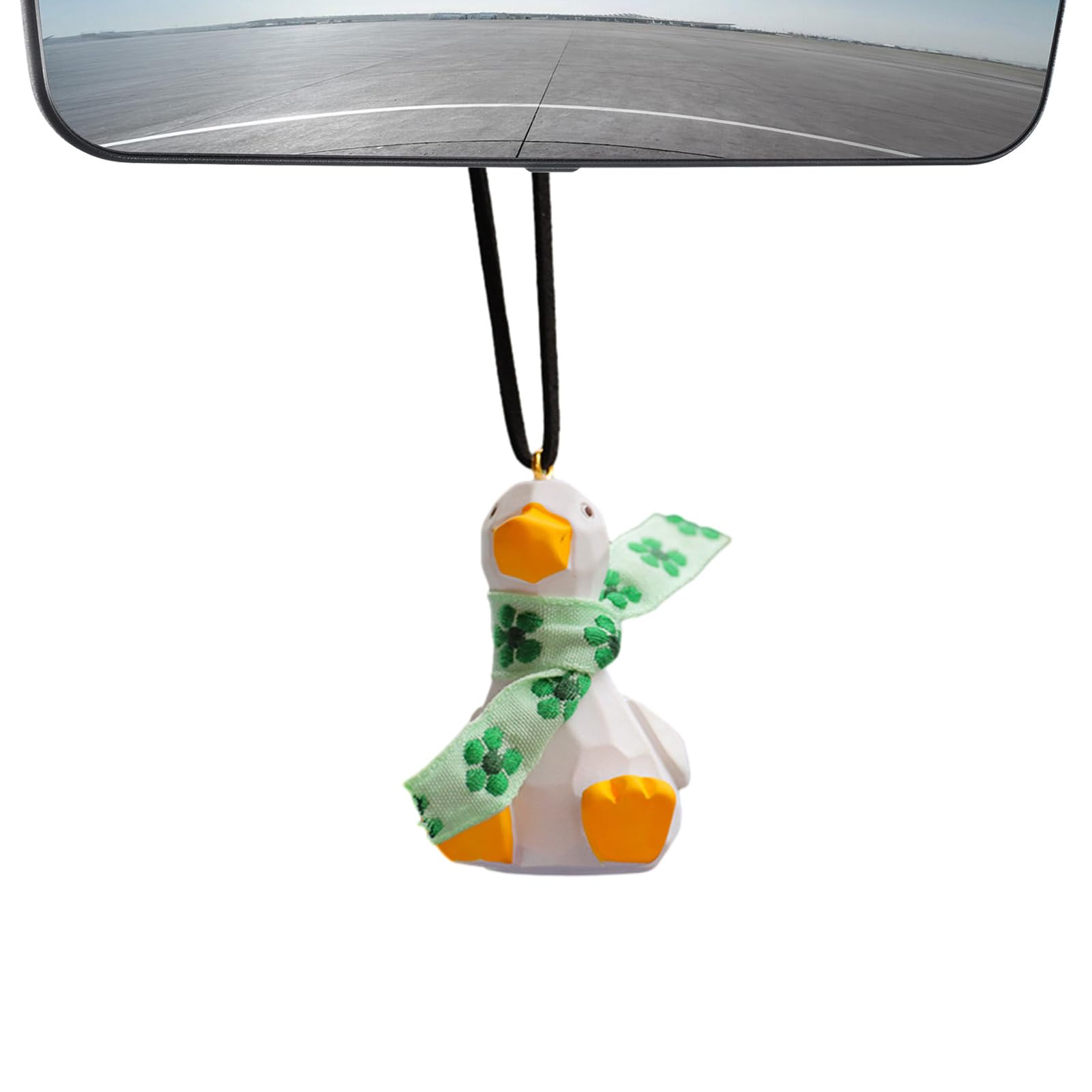 Ente Auto Ornament - Rückspiegel Niedliche Ente Anhänger Autozubehör,Cartoon Auto Rückspiegel Anhänger für Spaß Exbert von EXBERT