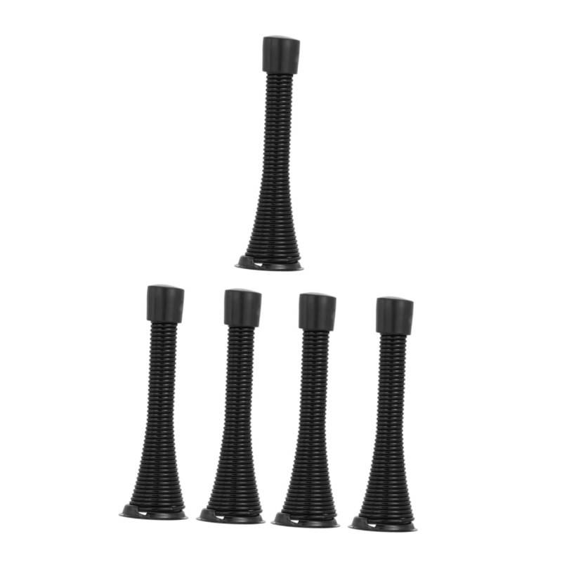 EXCEART 1 Satz 5St Federtür oben stoppt Abs Türzugstopper Tor Türschloss Türen bodentürstopper door stops tuerschloss Türstopper zur Wandmontage Fangtürhalter Hochwertiger Federstahl Black von EXCEART