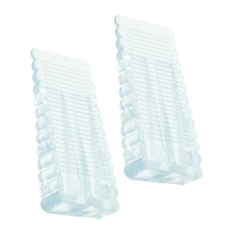 EXCEART 2 Stück Anti Rutsch Türstopper Türstopper Keil Türstopper Ersatz Bodentürstopper Türkeilstopper Kleiner Türstopper Stapelbare Türkeile Türgewicht Transparentes Gummi von EXCEART