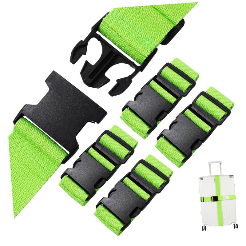 EXCEART 4 Stück Gepäckgurte Decoupage Gürtel Werkzeugkoffer Gepäckgurt Für Tasche Bausatz Riemen Taschen Kette Griff Sitz Gurtband Netz Handhaben Gepäckband Befestigen Polypropylen Green von EXCEART