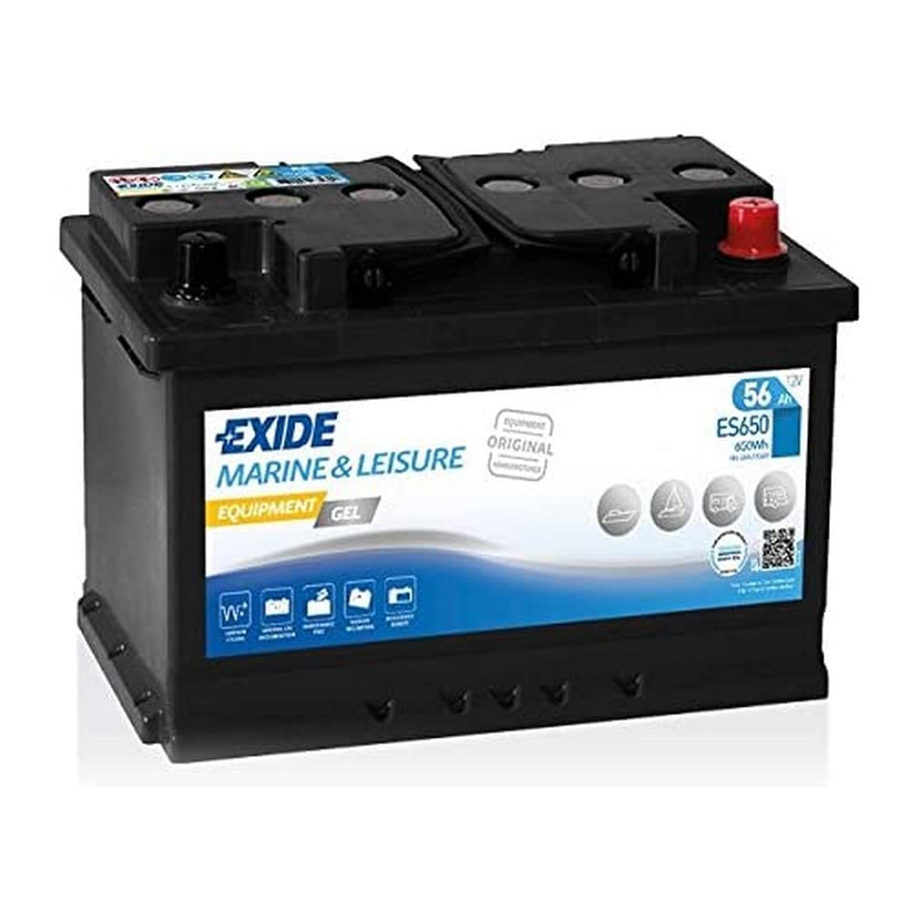 Exide ES650 Equipment GEL Versorgungsbatterie 12V 56Ah 650Wh 460A von Exide Batteries