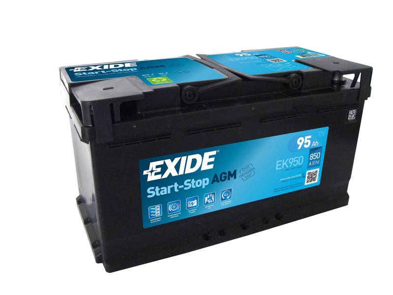 Exide EK950 AStarter-Batterie Start-Stop 12V 95Ah 900A von Exide Batteries