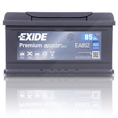 Exide EA852 Premium Carbon Boost 85Ah 800A [Hersteller-Nr. EA852] für Volvo, Toyota, Mini, Opel, Mercedes-Benz, Lancia, Jaguar, Infiniti, Porsche, Ren von Exide