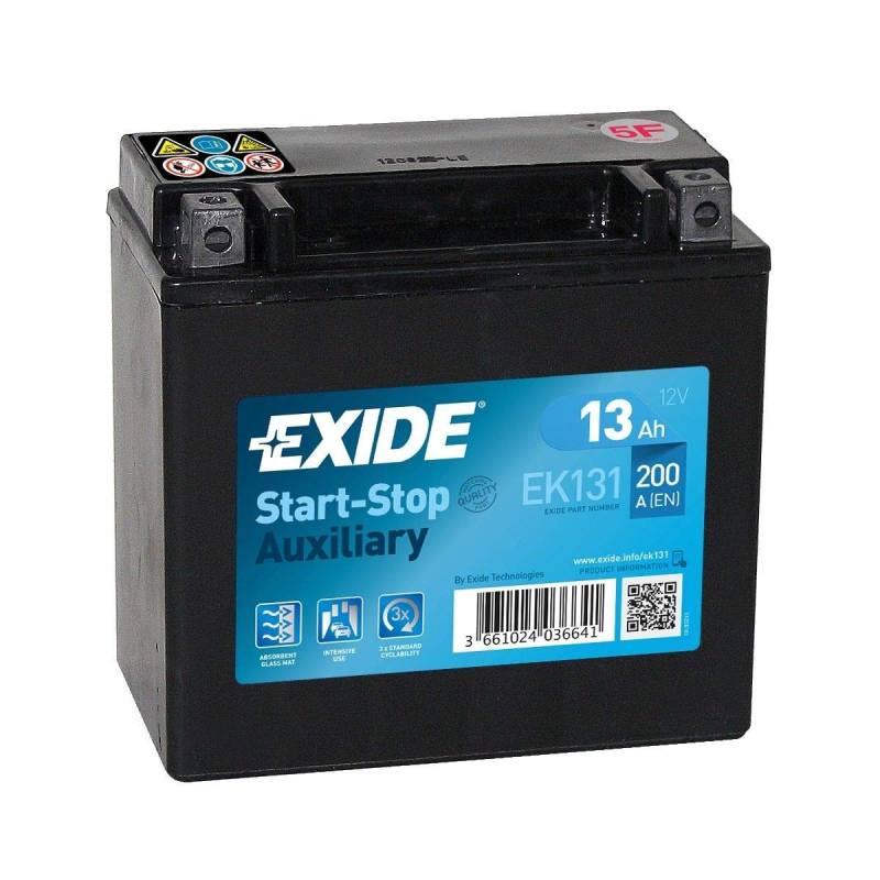 Exide EK131 EK Backup 131 Backup AGM 12V 12AH 200A, Schwarz von Exide