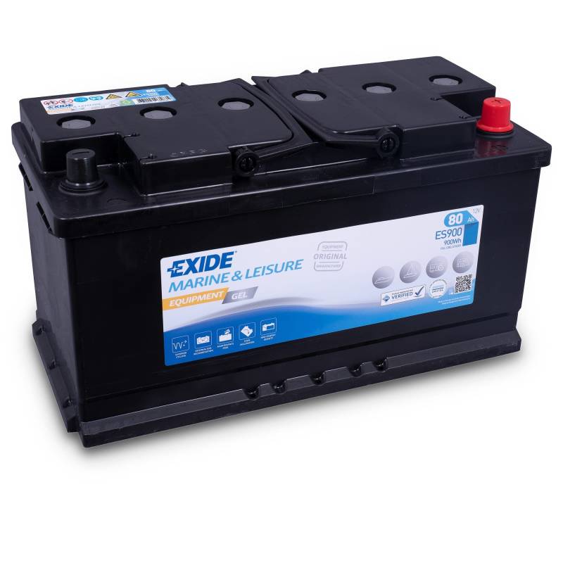 Exide ES900 Equipment GEL Versorgungsbatterie 12V 80Ah 900Wh 540A von Exide Batteries