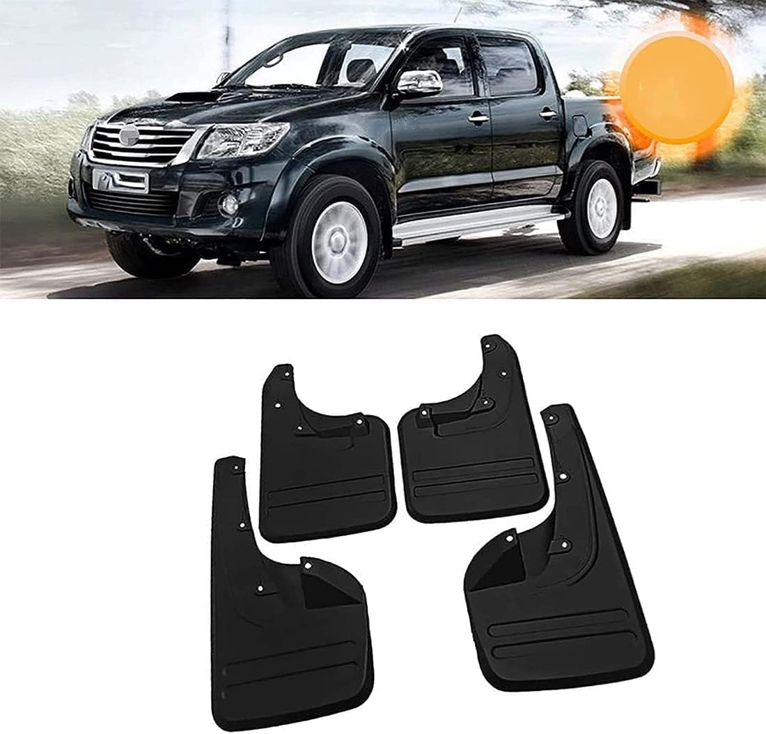 Auto-KotflüGel SchmutzfäNger für Toyota Hilux Vigo 2005-2014, Vorne Hinten SchmutzfäNger, Vollschutz AutozubehöR, 4er-Set. von EXOTUF