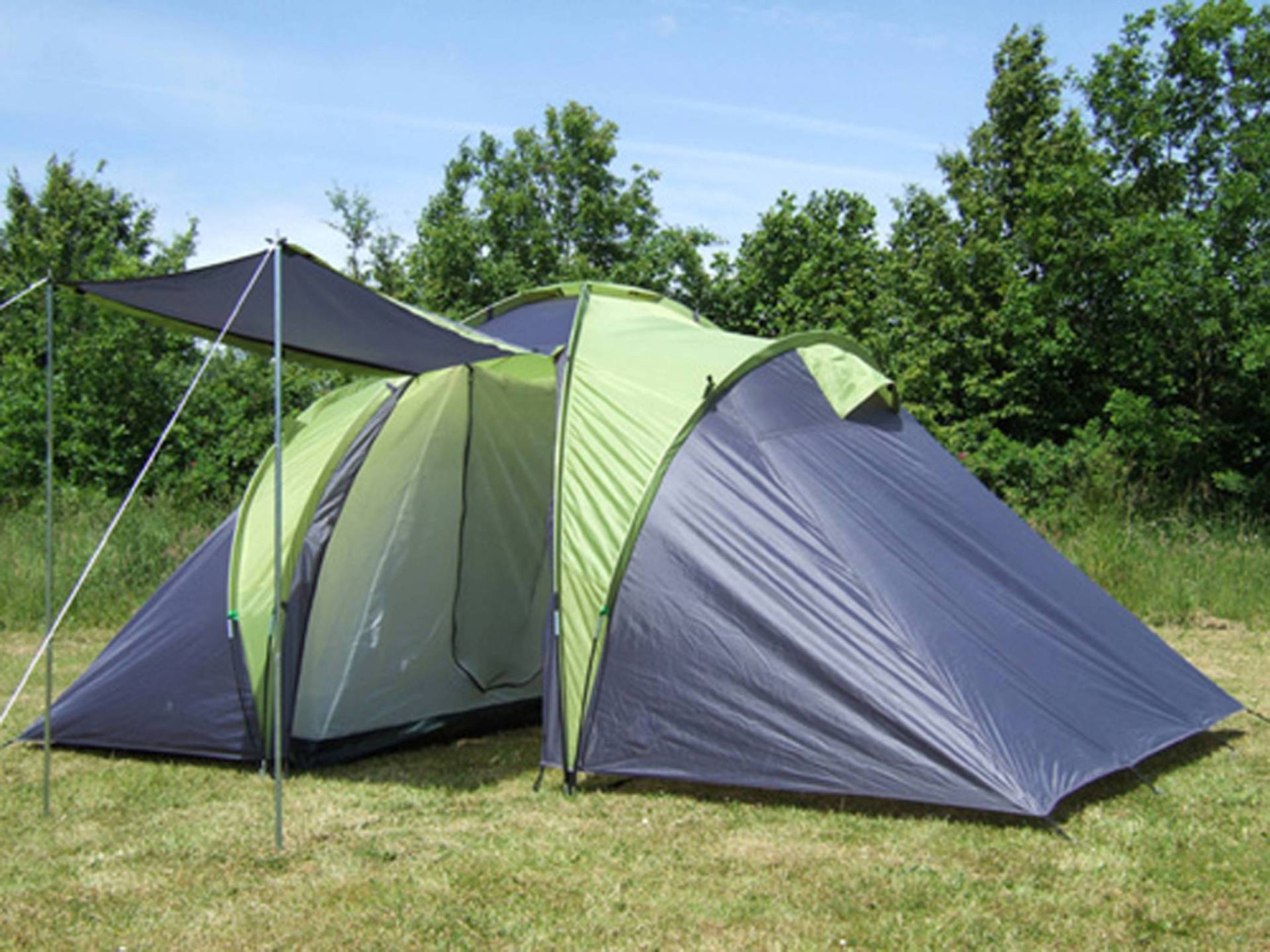 ZELT 4 PERSONEN FAMILIENZELT CAMPINGZELT TUNNELZELT CAMPING 3000MM EXPLORER von EXPLORER