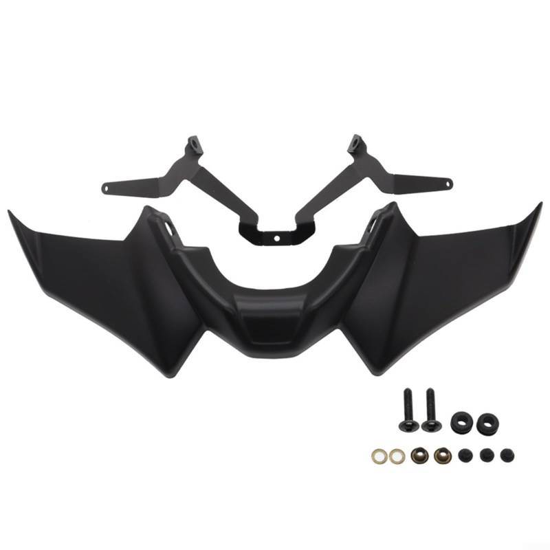 EXTRWORY Motorrad-Frontspoiler, aerodynamischer Kotflügelabweiser für MT-07 SP 2021-2023, ABS-Kunststoff, Abtrieb, nackte Verkleidung, schwarz, Carbon-Optik, Styling von EXTRWORY