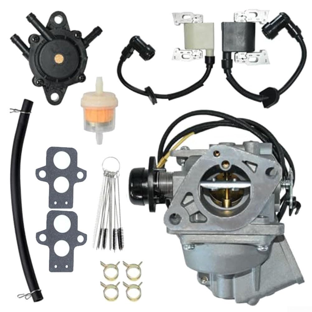 EXTRWORY Vergaser-Kit für GX620 GX610 18 PS 20 PS Motor mit Zündspulen Kraftstoffpumpe Filter Dichtungen Klemmen Jet Cleaner Kit von EXTRWORY