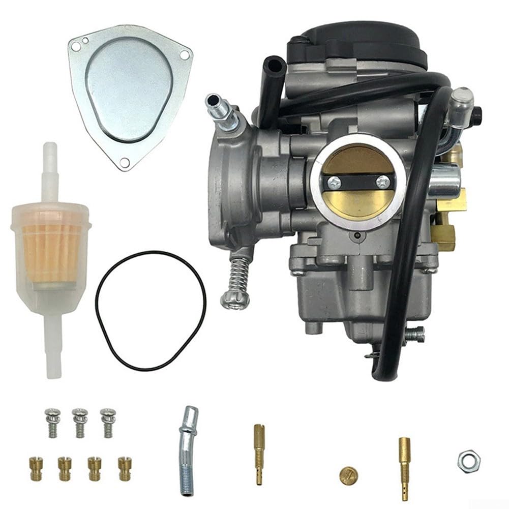 EXTRWORY Vergaser Kit für Suzuki King Quad 300 LTF300F 2000-2002 ATV Ersatzteil Metallkonstruktion Einfache Installation OEM 13200-39D22 von EXTRWORY