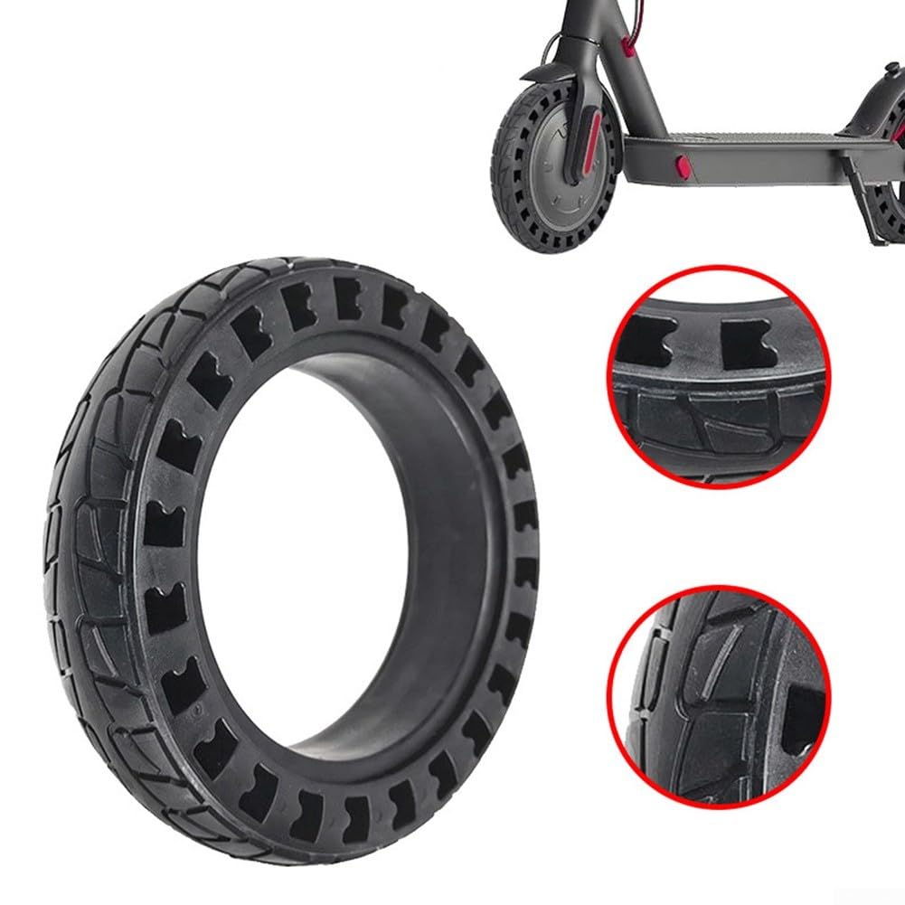 Hochleistungs-Vollgummireifen 8 5x2 für Xiaomi M365 Scooter, hervorragende Haltbarkeit und Griffigkeit (schwarz) von EXTRWORY