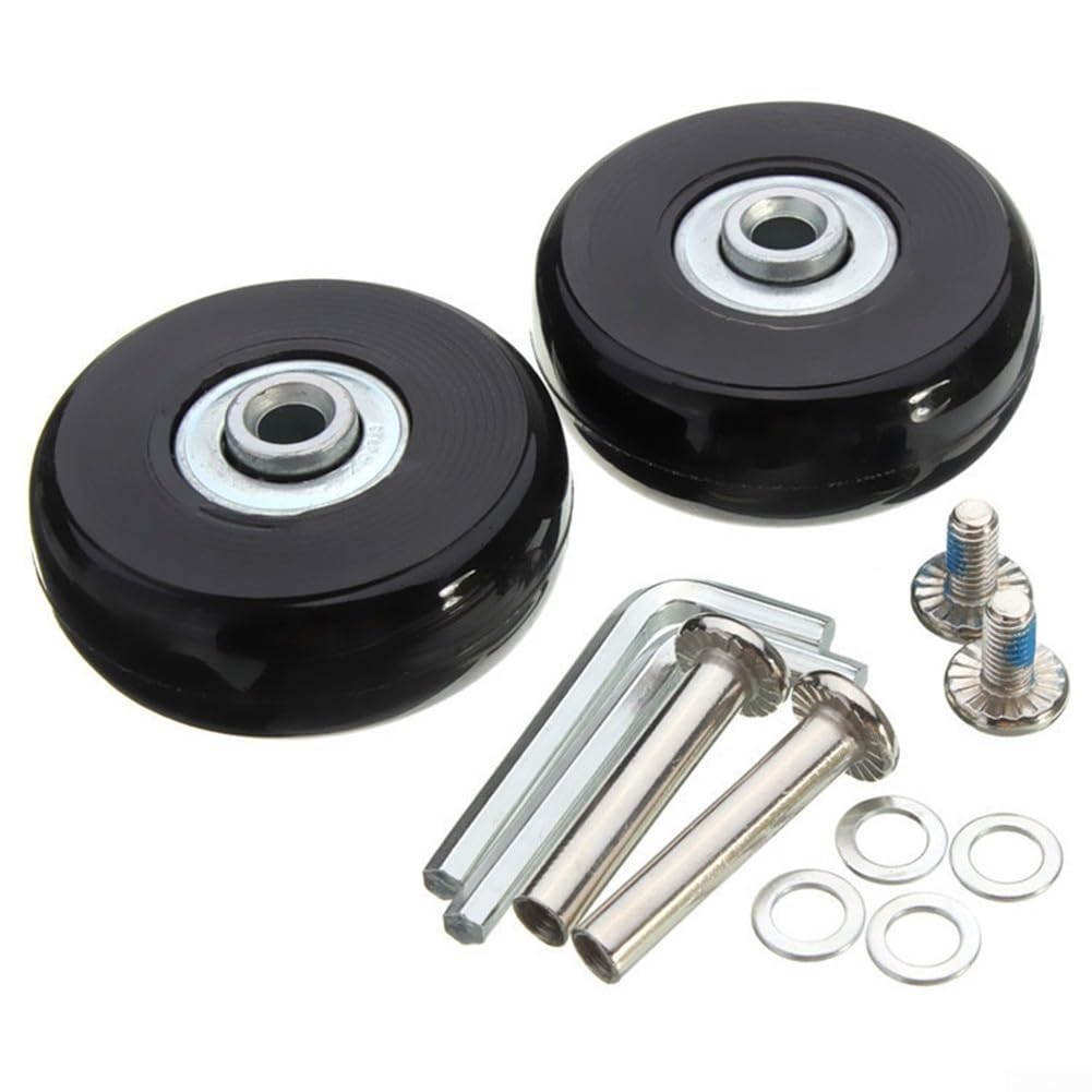 Zuverlässiges Rollen-Reparatur-Set für Gepäck, 2 Ersatzräder, einfache Installation (54 mm x 18 mm) von EXTRWORY