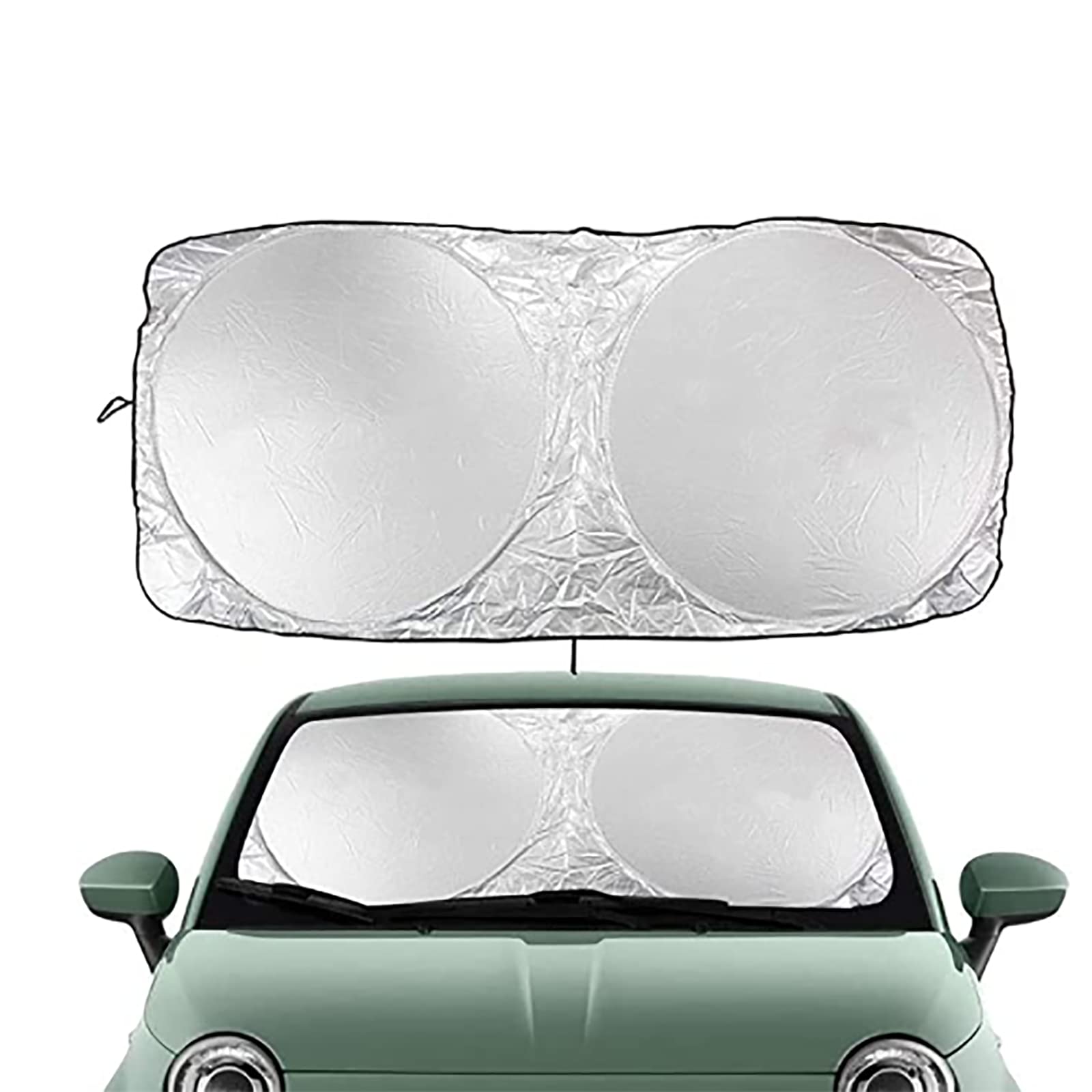 Auto Sonnenschutz Frontscheibe Für VW Golf 2015-2024, Faltbarer Windschutzscheibe Sonnenschirm Frontscheibenabdeckung UV-Schutz Autozubehör, D/165 * 80 von EYHQKRTR