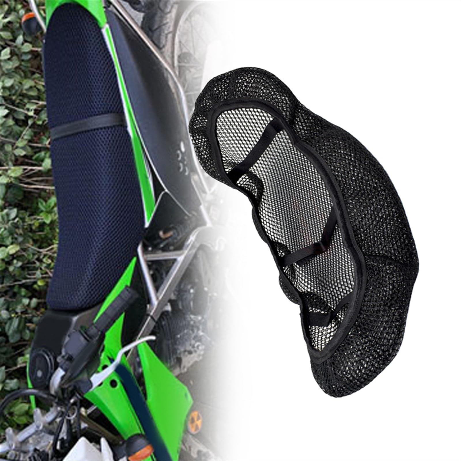 EYNLDS Zubehör Für K&awasaki KLX150 Off Road Dirt Bike 3D Mesh Sitzbezug Kissen Schutz Pad Isolierung Atmungsaktive Sonnenschutz Net KLX 150 Langlebig von EYNLDS