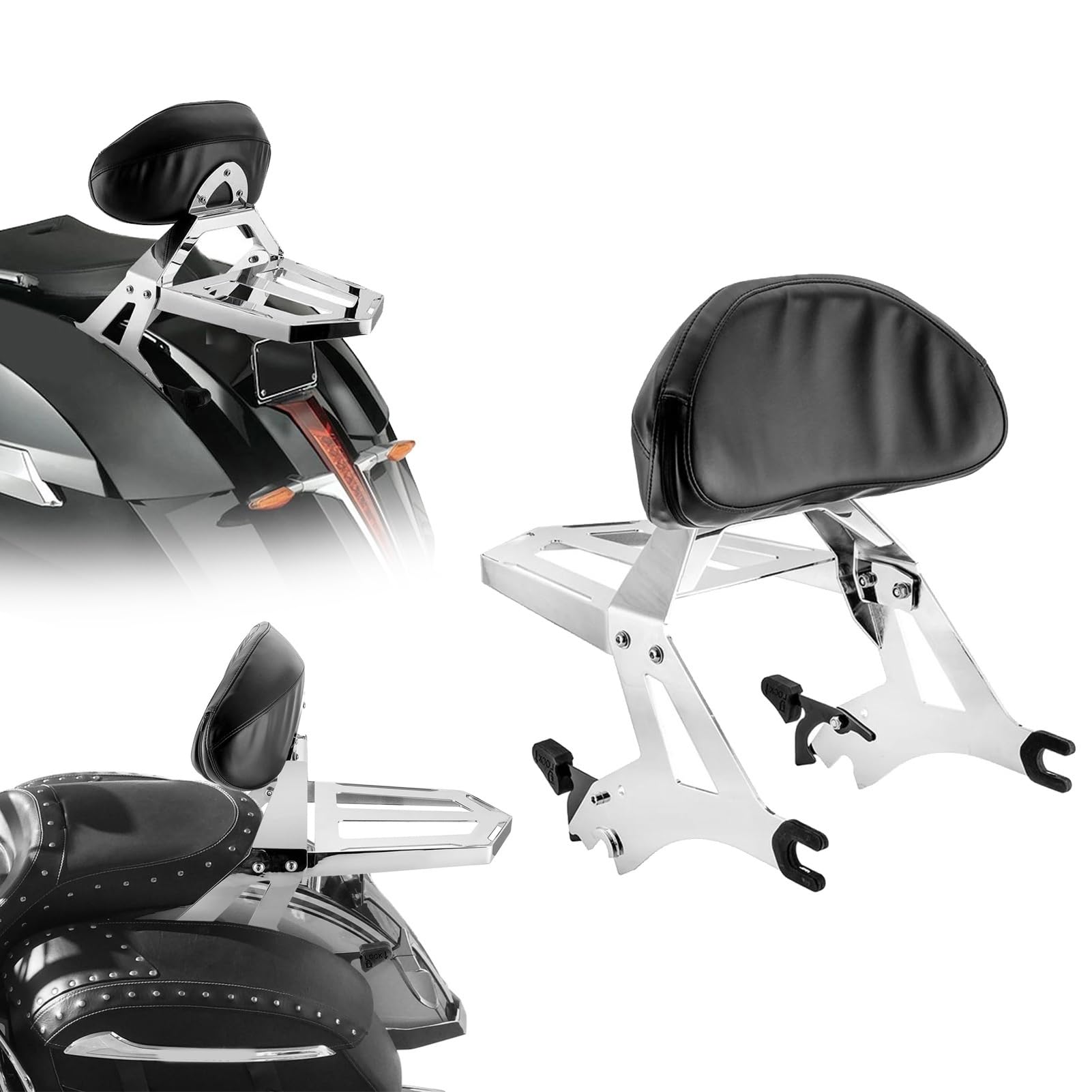 Motorrad-Beifahrer-Sissybar-Rückenlehne Gepäckträger Für Victory Ness Cross Country 2014 Zubehör von EYNLDS