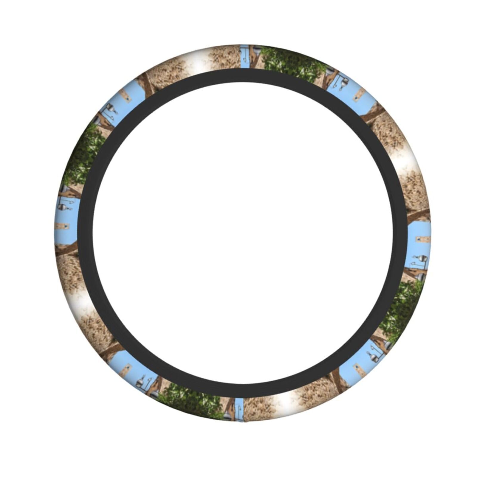 Italienische Straßen-Lenkradabdeckung, rutschfest, UV- und Sonnenschutz, universelle Passform, 38,1 cm (15 Zoll), für Damen und Herren von EZDLOWVBA