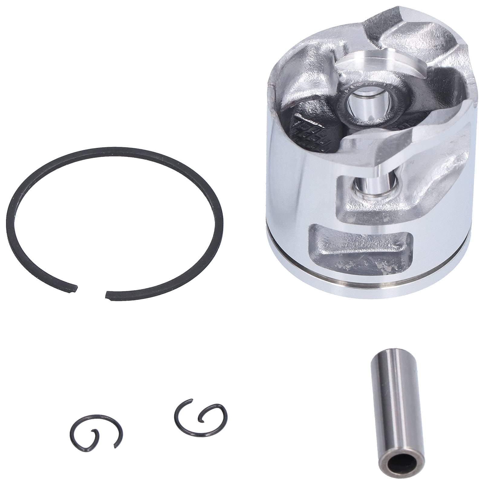 Eacam Piston Kit, Hohe Silizium -Aluminium -Legierung Leichter Wärmeleitfähigkeitsleistung für 555 560 562 Kettensäge von Eacam