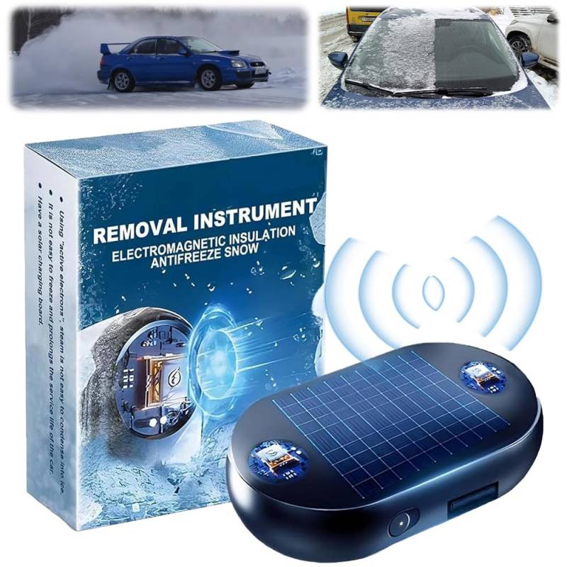 Elektromagnetische Molecular Interference Anti-Freezing Snow Removal Device Car, Frostschutzmittel Schnee Entfernung Instrument, Tragbarer Auto Defroster, Elektromagnetischer Auto-Enteiser (1pcs) von EagerMinds