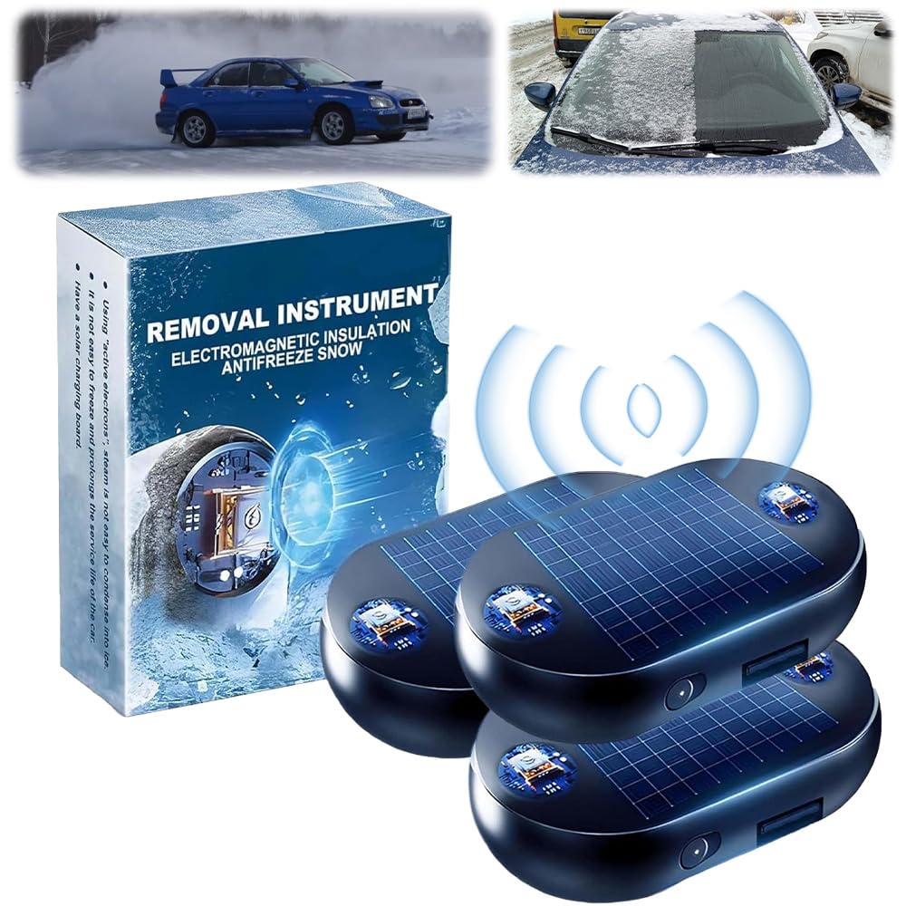 Elektromagnetische Molecular Interference Anti-Freezing Snow Removal Device Car, Frostschutzmittel Schnee Entfernung Instrument, Tragbarer Auto Defroster, Elektromagnetischer Auto-Enteiser (3pcs) von EagerMinds