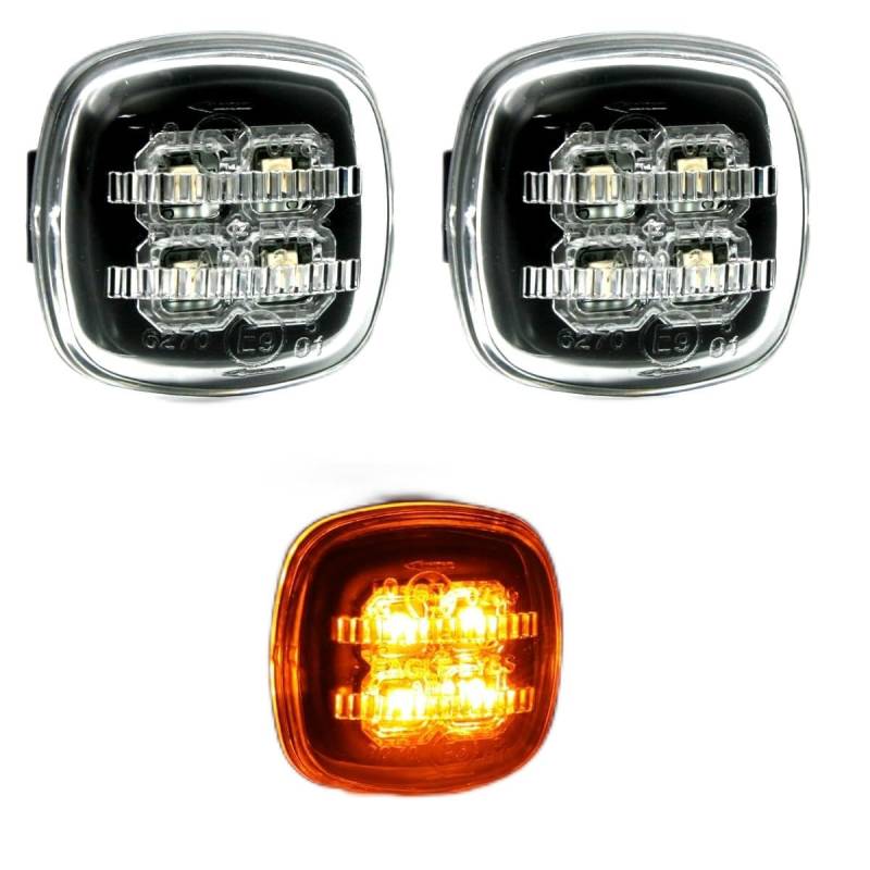 Eagle Eyes AD012-BEWE2-BH LED Seitenblinker Set in Schwarz für Skoda Octavia Fabia Audi A3 A4 von Eagle Eyes