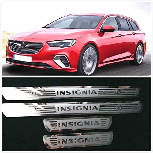 Eamily Für Opel Insignia 2013-2022 Zubehör Edelstahl Einstiegsleisten Einstiegsleisten Schutz Einstiegsleisten Zierleisten 4 Stück von Eamily