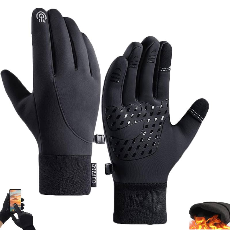 EasPowest Dodorado-Handschuhe, Dodorado Premium Thermo-Handschuhe, Dodorado Thermo Touchscreen-Handschuhe, wasserdichte winddichte Handschuhe (Black,L) von EasPowest