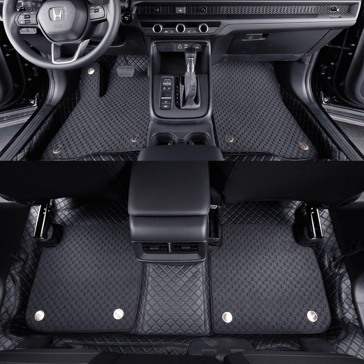 Easeadd Auto-Fußmatten passend für Toyota RAV4, maßgeschneiderte Teppichmatte für ausgewählte Toyota RAV4 2006–2024, 3 Stück von Easeadd