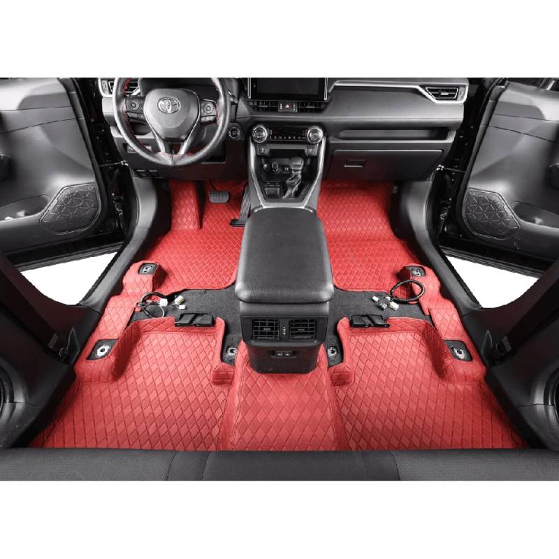 Easeadd Automatten für Honda CRV (2010–2024), maßgeschneiderte Auto-Fußmatten, maßgeschneidert, rutschfest, 3 Stück von Easeadd