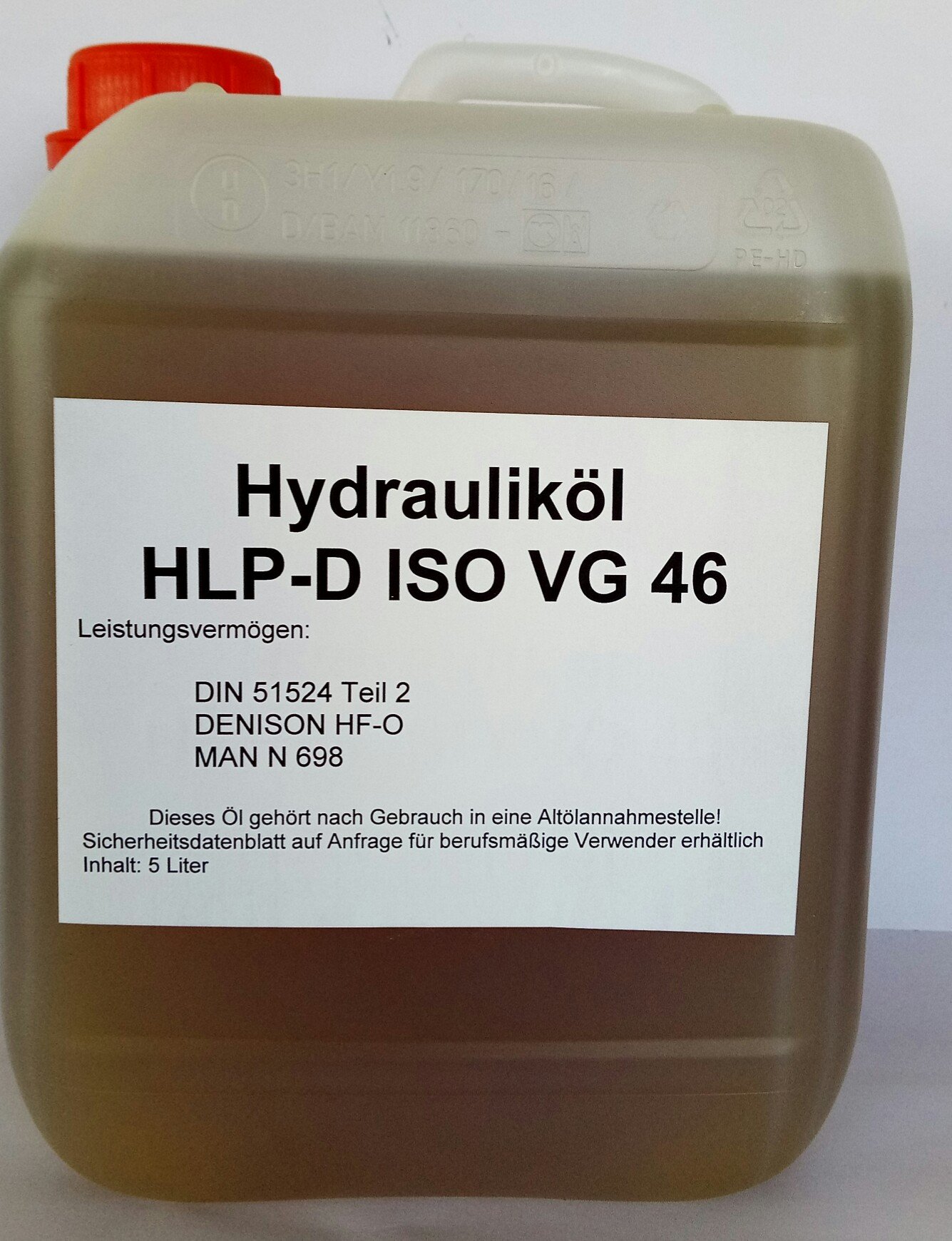 East Germany OIL Hydrauliköl HLP D 46 (Kanister 5 Liter) von East Germany OIL