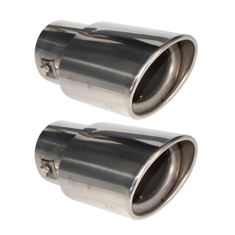 2PCS 2.5 "63mm Chrome AUSPUFF-Schwanz Muffler-TIPP Rohr passt für Subaru Forester 2008 2009 2010 2011 2012 von Eastar