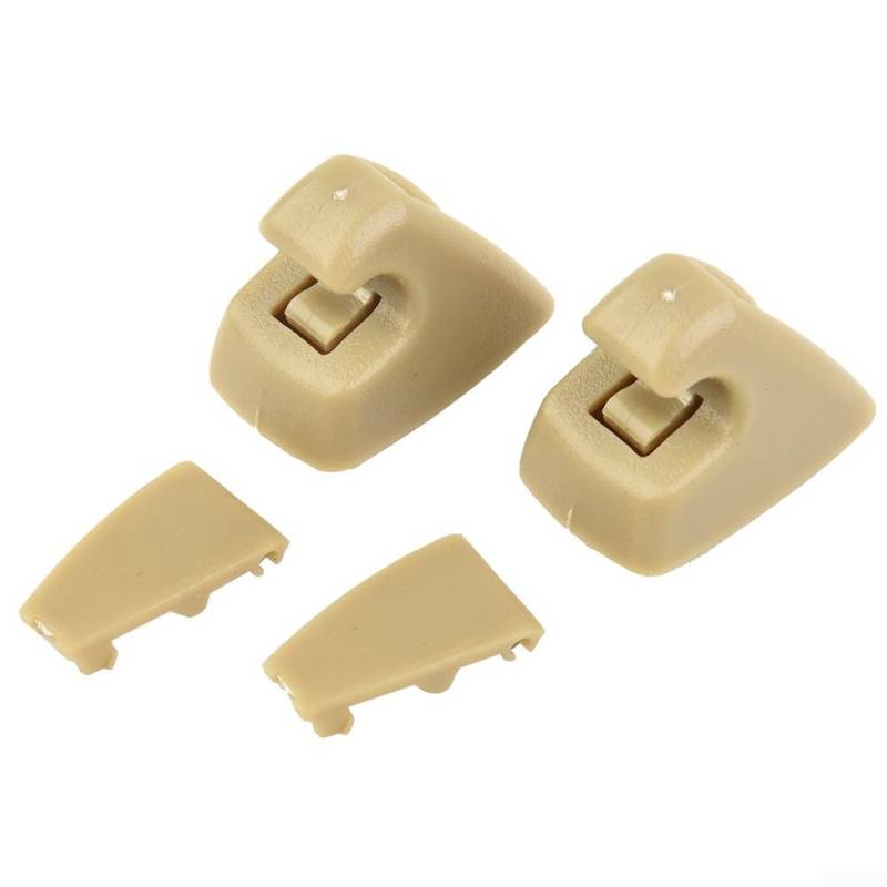 Beige Sonnenblenden-Haken-Clip-Set, kompatibel mit GMC für Sonic, Verano und Cruze Limited von EasyByMall