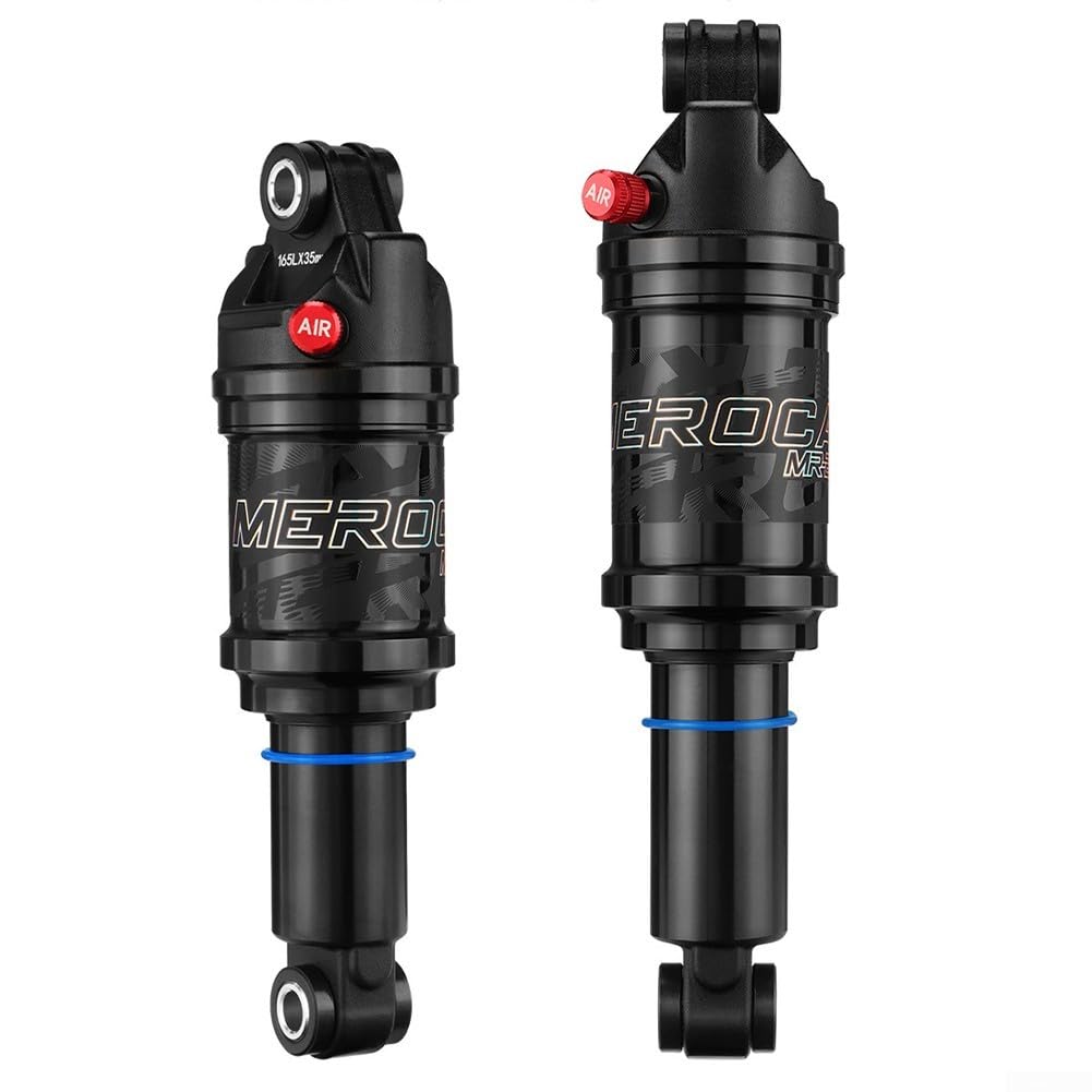 Bike Air Rear Shock System mit Rückprallsperre und anpassbaren Luftdruckeinstellungen (125 mm x 20 mm) von EasyByMall