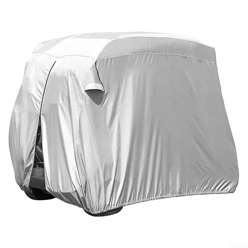 Effektiver UV- und Staubschutz mit 210D-Oxford-Tuch für Golfwagen-Abdeckung (275 x 122 x 168 cm, Silber) von EasyByMall