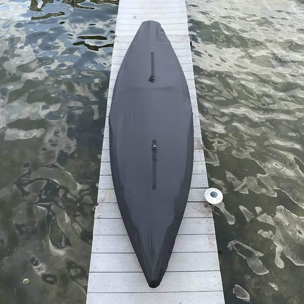 Für Kajak-Abdeckung, Staubschutz, wasserdicht, Sonnenschutz, UV-Schutz, für Angelboot, Kanu, Stand-Up-Paddle-Boards für Outdoor-Aufbewahrung (L) von EasyByMall